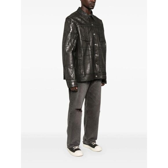 Rick Owens Drkshdw Black Jackets - Denim Jackets Men - Picture 4 of 5